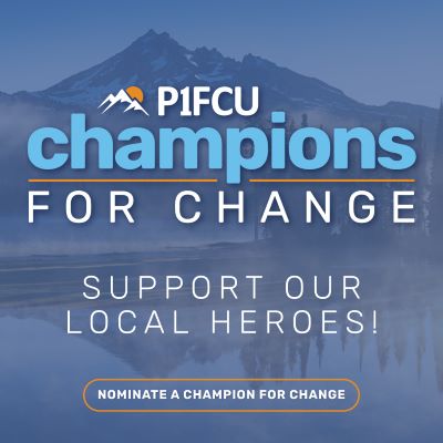 champions for change with a mountain in the background